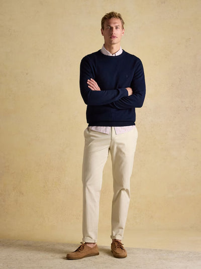 Joules Men’s Hillside Navy Blue Crew Neck Knitted Jumper