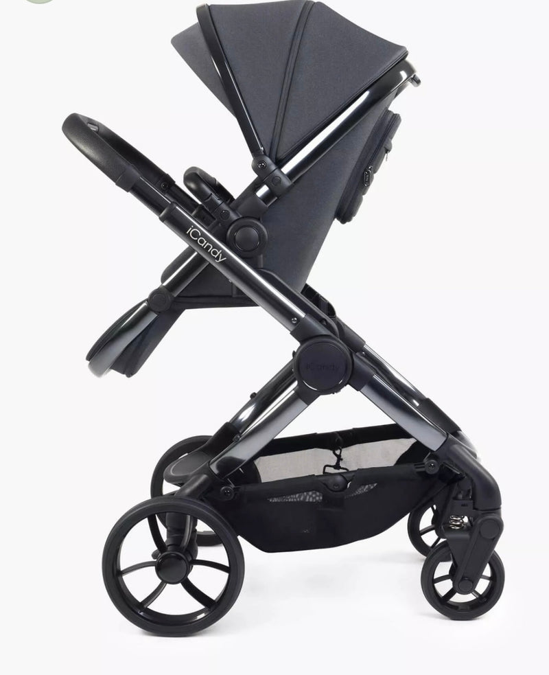 iCandy Peach 7 Pushchair & Carrycot Bundle in Dark Grey