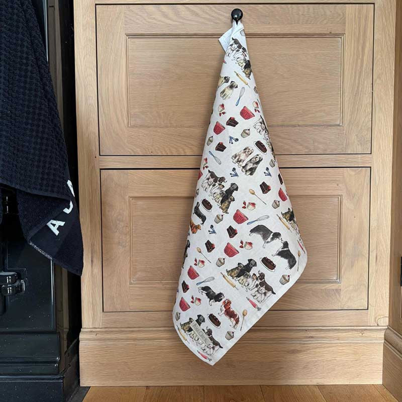 Alex Clark Dogs And Treats Tea Towel