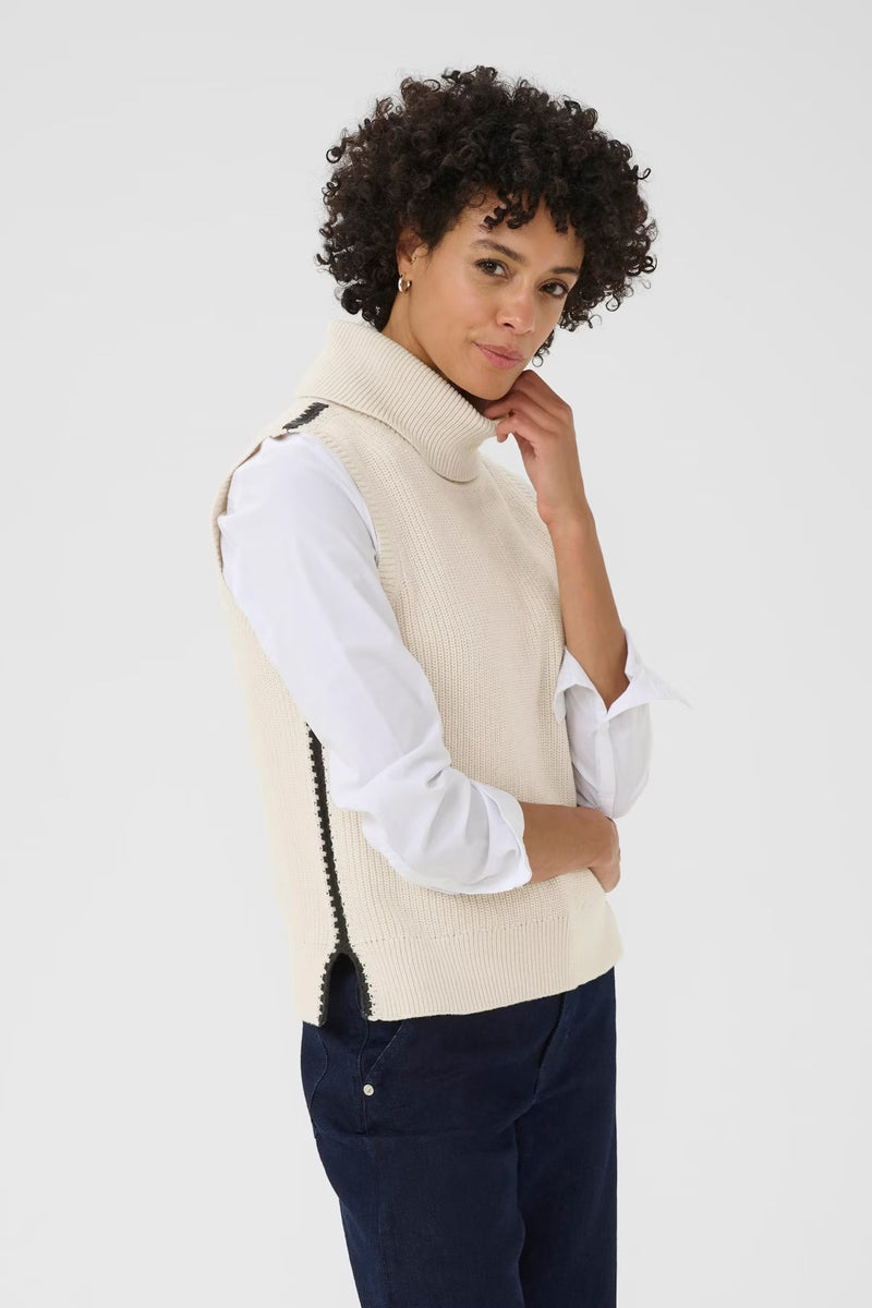 Part Two Women’s SellaPW Pullover in Whitecap Gray/ Dark Navy