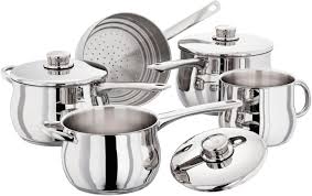 Stellar 1000 5 Piece Saucepan Set With Steamer