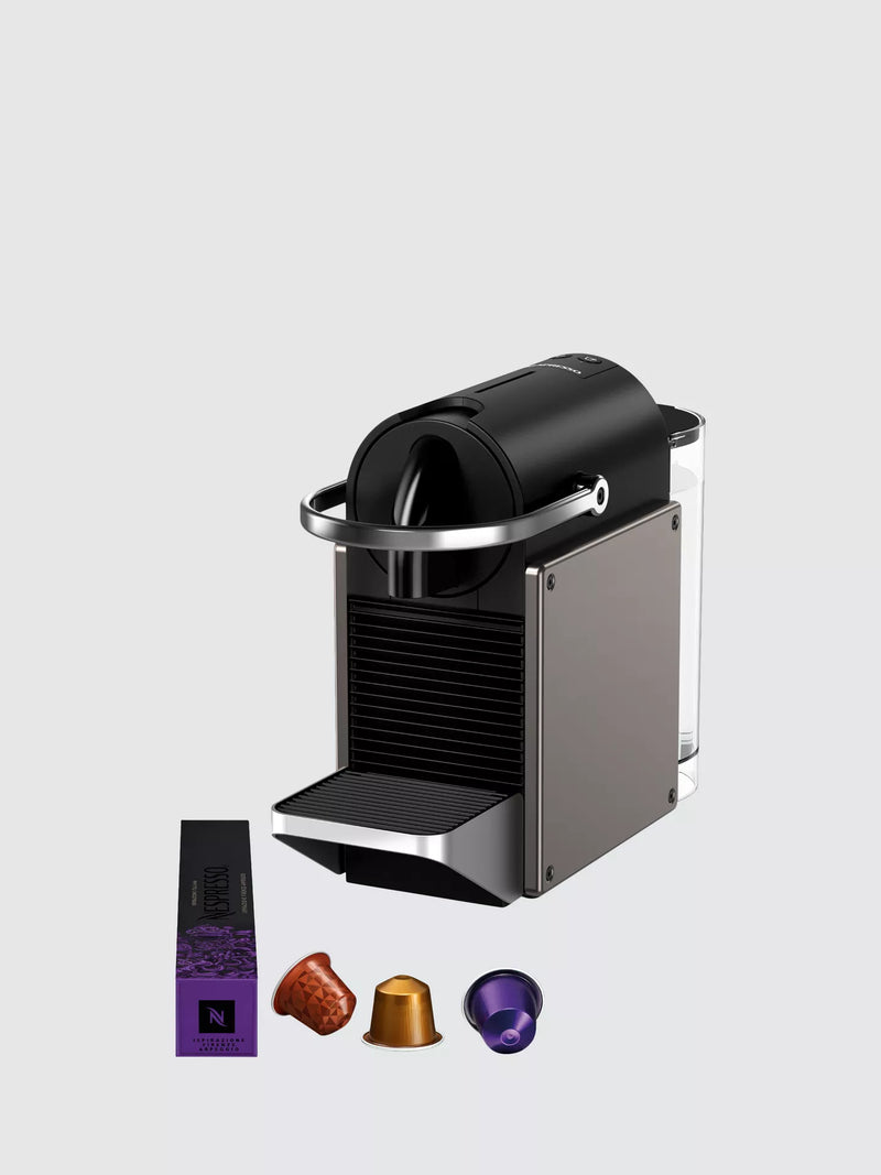 Krups Nespresso Pixie Titanium Coffee Machine Capsule XN306T40