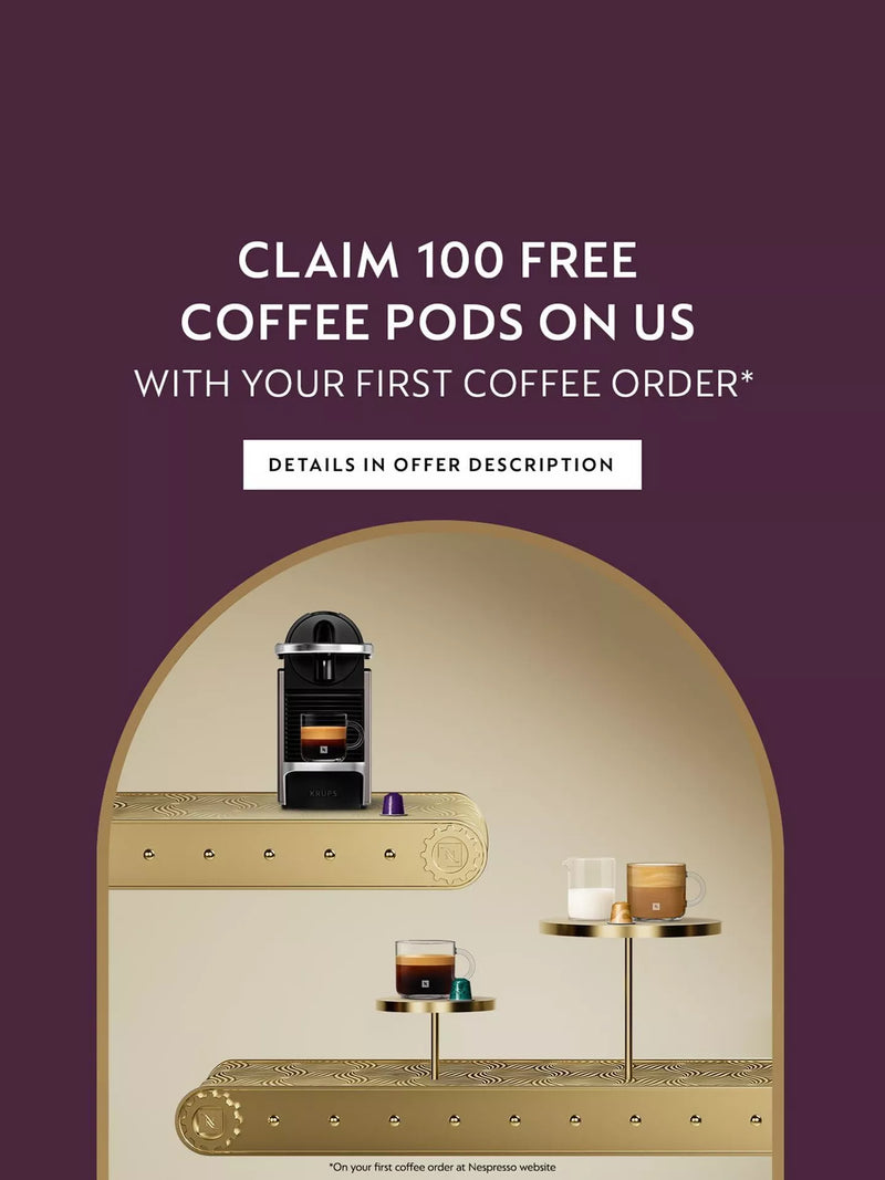 Krups Nespresso Pixie Titanium Coffee Machine Capsule XN306T40