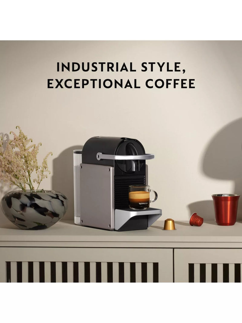 Krups Nespresso Pixie Titanium Coffee Machine Capsule XN306T40