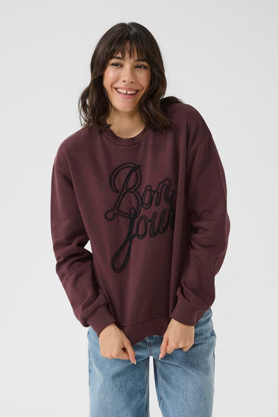 Kaffe Women’s KAberta Sweatshirt - Fudge
