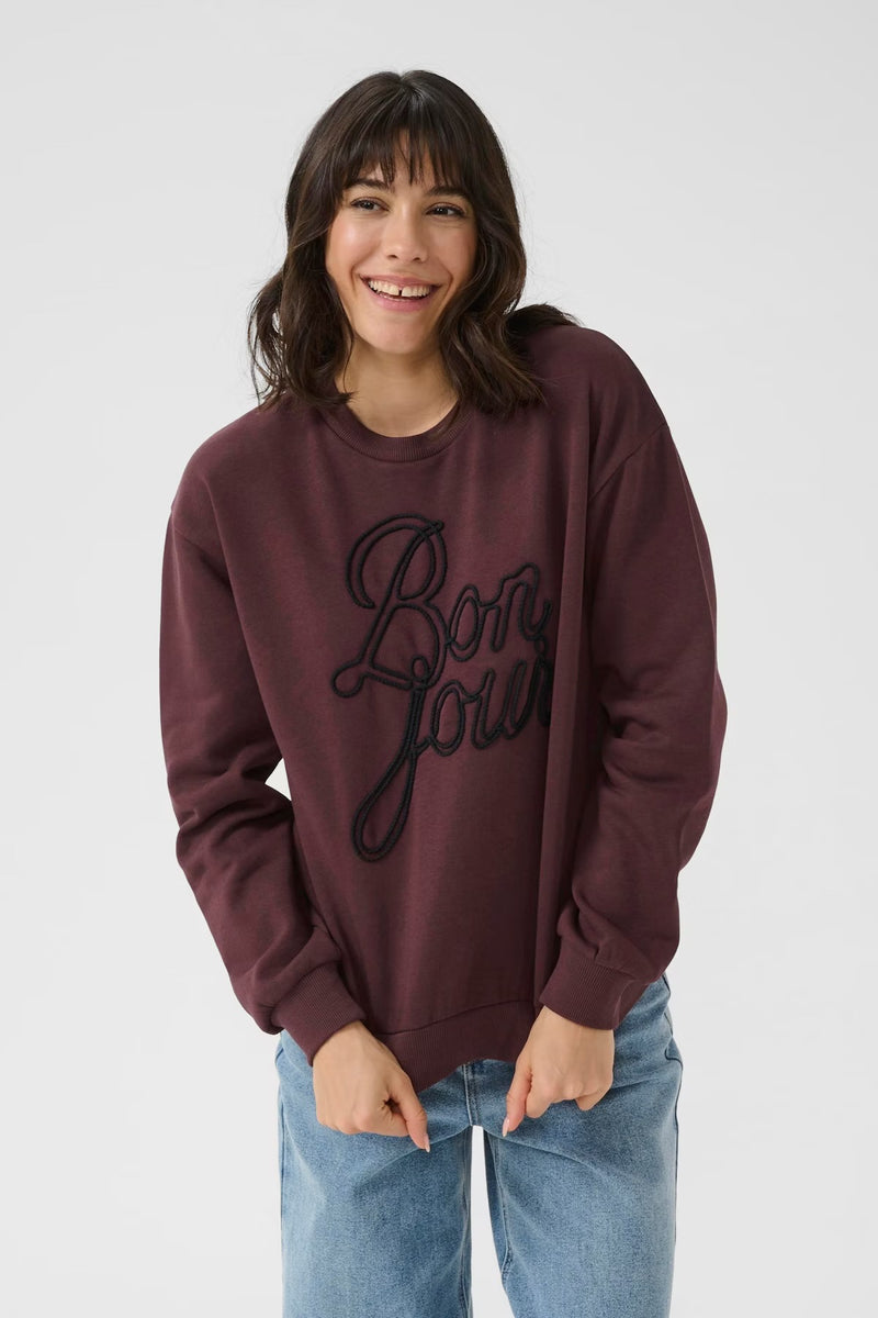 Kaffe Women’s KAberta Sweatshirt - Fudge