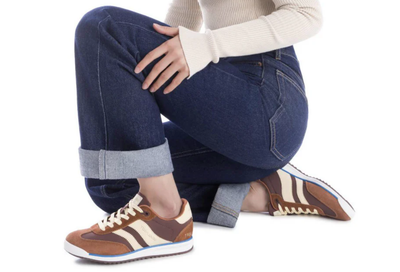 Teddy Smith Ladies Trainers 120320 in Z Tex Marron, Brown Combination