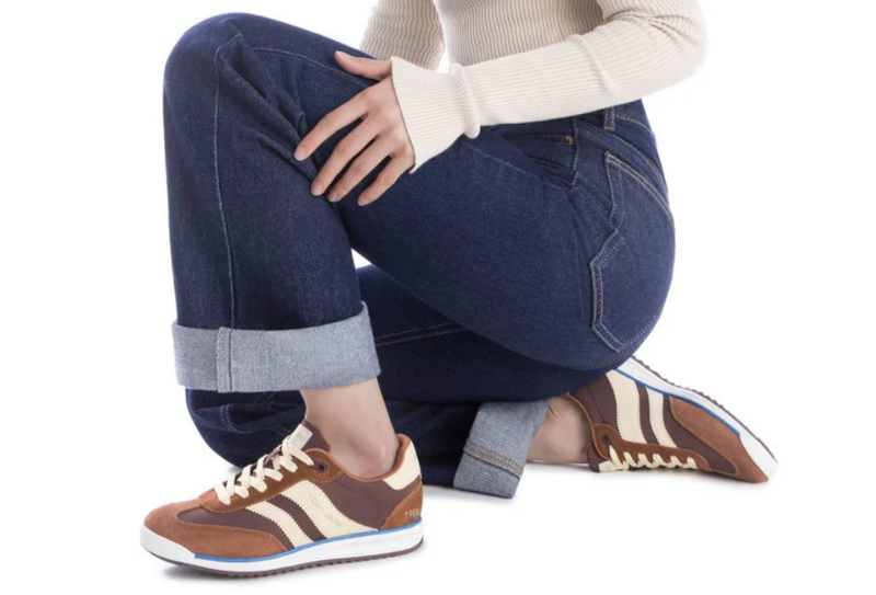 Teddy Smith Ladies Trainers 120320 in Z Tex Marron, Brown Combination