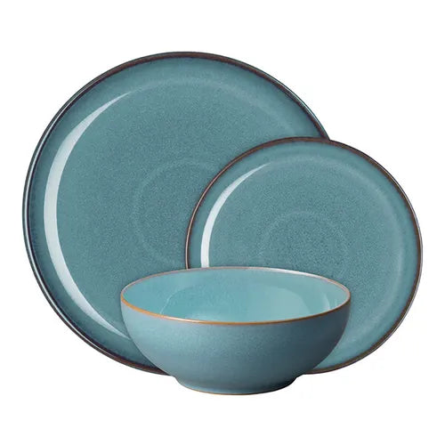 Denby Azure Coupe 12 Piece Tableware Set