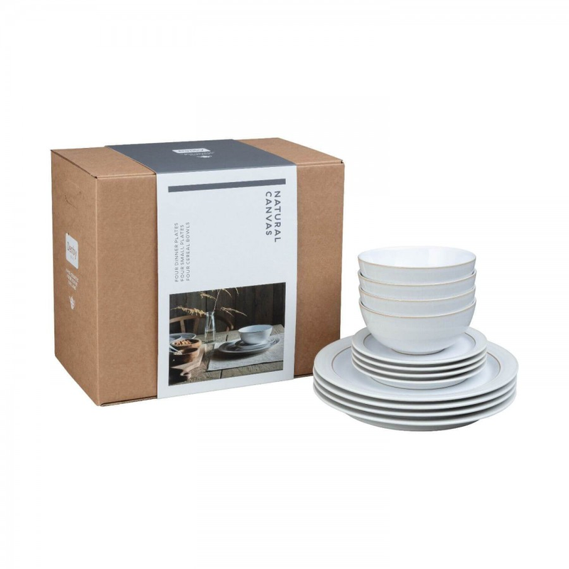 Denby 12 Piece Set Natural Canvas