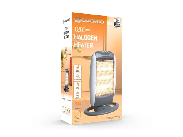 Daewoo 1200W Halogen Heater HEA1131/1416