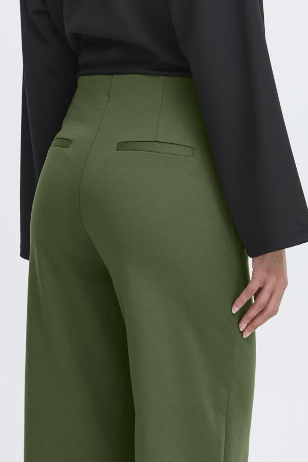 Ichi Women’s IHKATE Wide Pants in Rifle Green