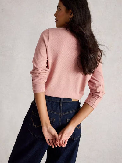 White Stuff Clara Sparkle Tee PINK