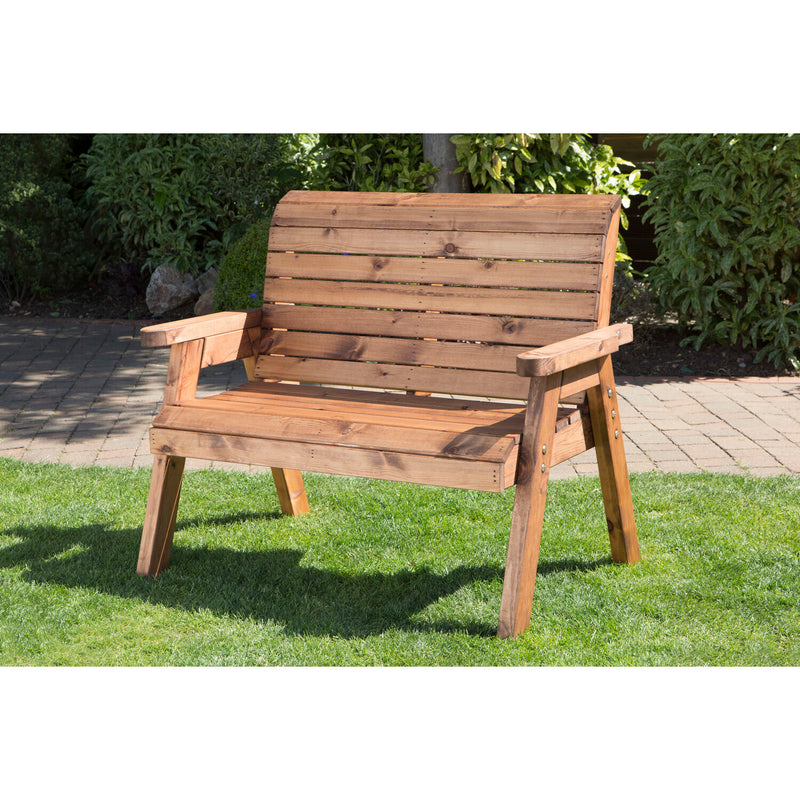 Charles Taylor 2 Seater Wooden Garden Bench Hand Made Traditional