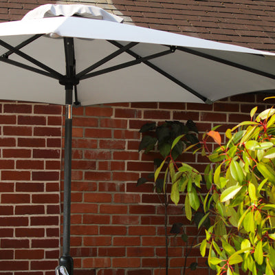 Hartman Tuscany 6 Seater Cast Aluminium Dining Garden Furniture Set With 2.5m Parasol & Base