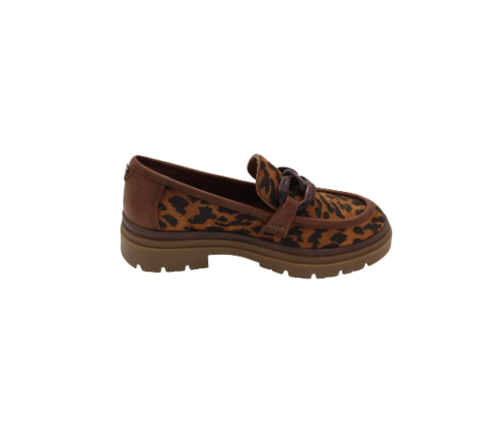 Refresh Ladies Leopard Print Loafer 173003