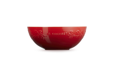 Le Creuset Stoneware Holly Serving Bowl 25cm/3.6L Cerise