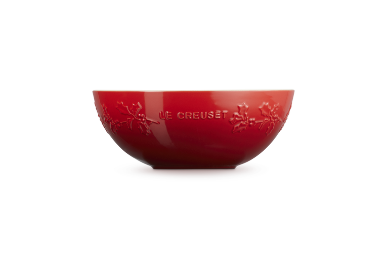 Le Creuset Stoneware Holly Serving Bowl 25cm/3.6L Cerise