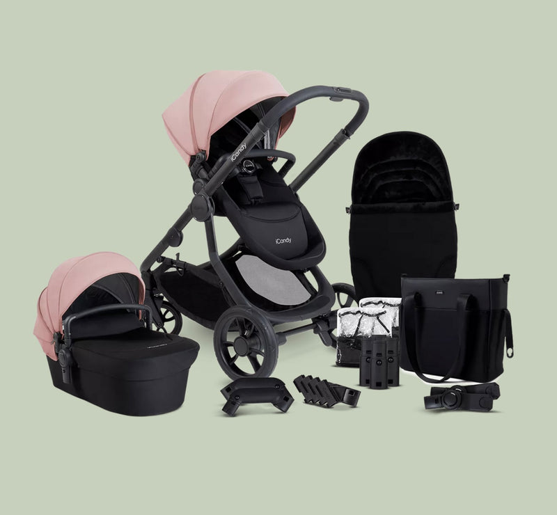 iCandy Orange 4 Pushchair Bundle in Rose