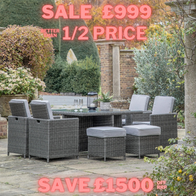Fior 8 Seater Cube Dining Set