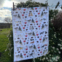 Alex Clark Dogs And Treats Tea Towel
