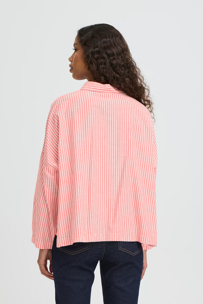 ICHI IHGILEY birch/pink stripe shirt