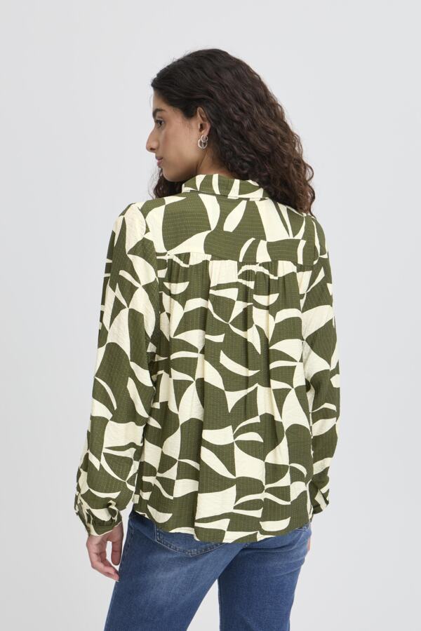 Ichi Women’s IHlisadora Shirt - Wavy Graphic