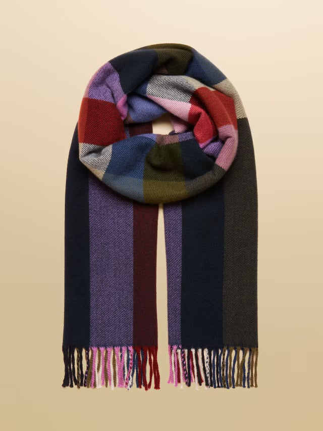 Joules Langtree Multi Paris Large Unisex Scarf