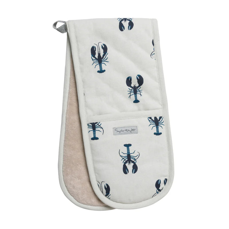 Sophie Allport double oven glove Lobster