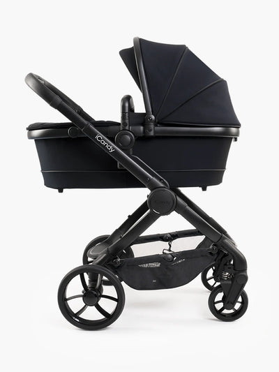 Icandy Peach 7 Black Pushchair and Carrycot - Car Seat Bundle