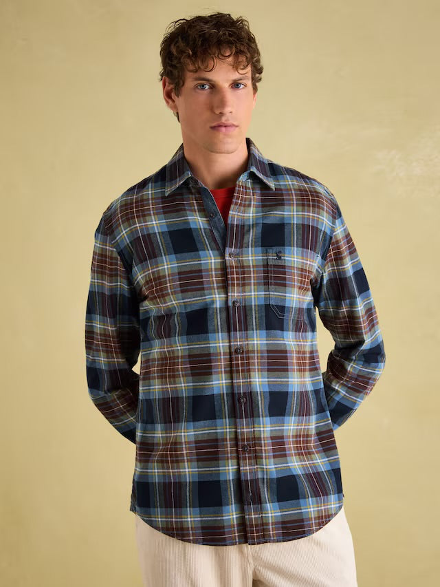 Joules Men’s Buchanan Navy Green Shirt