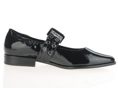 Marco Tozzi Ladies Ballet Flat Shoe 22128-45 in black Patent