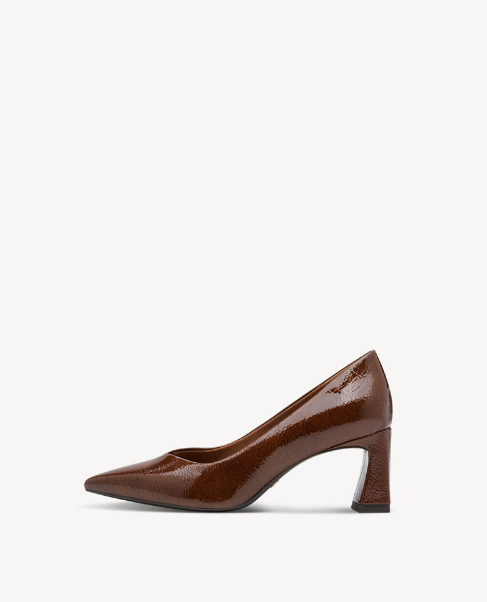 Tamaris Ladies Court Shoe 22452-45 In Cognac