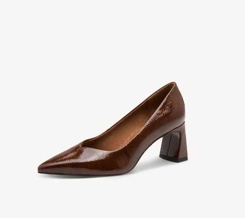 Tamaris Ladies Court Shoe 22452-45 In Cognac