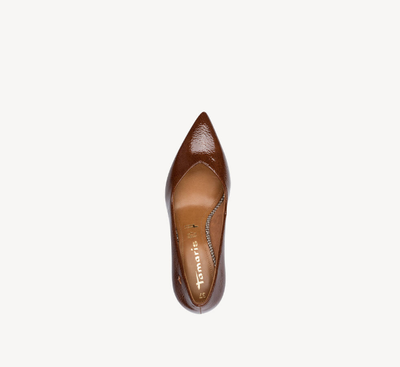 Tamaris Ladies Court Shoe 22452-45 In Cognac