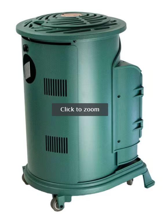 Provence Portable Gas Heater Autumn Green Real Flame Effect Calor Gas