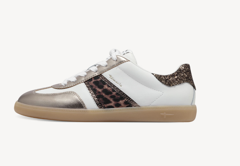 Tamaris Ladies Sneakers / Trainer In Leopard Combination