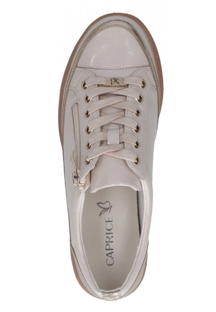 Caprice Ladies Casual Shoe 23706-44 in Cream Gold