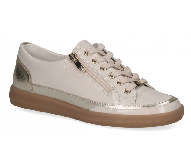 Caprice Ladies Casual Shoe 23706-44 in Cream Gold