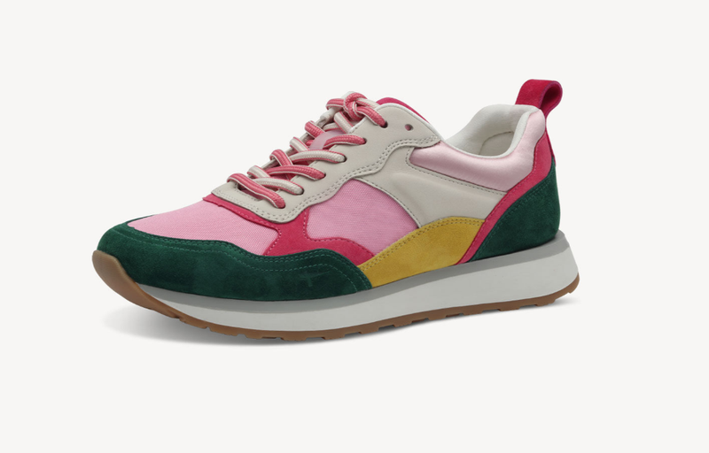 Tamaris Ladies Sneakers / Trainers Pink Combination