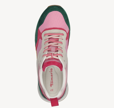 Tamaris Ladies Sneakers / Trainers Pink Combination