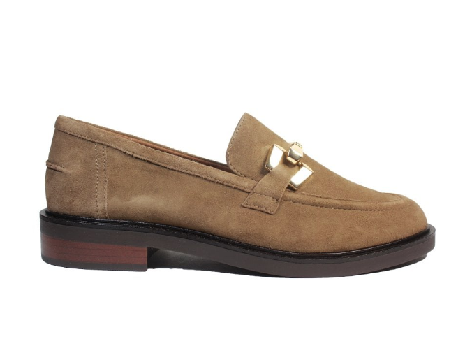 Caprice Ladies Loafer 24200-41 in Taupe Suede