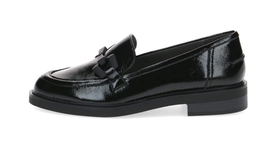 Caprice Ladies Loafer 24200-14 in Black Patent Naplak