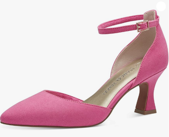 Marco Tozzi Ladies Ankle Strap Shoes 24406-42 in Hot Pink Pumps