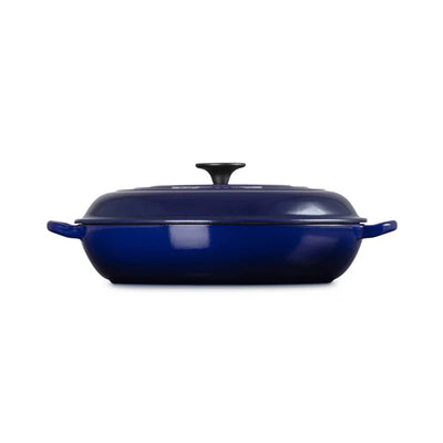 Le Creuset Signature 30cm Round Shallow Casserole - Indigo