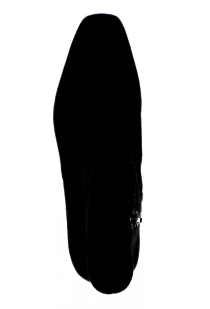 Caprice Ladies Suede Ankle Boots 25354-41 in Black Stretch