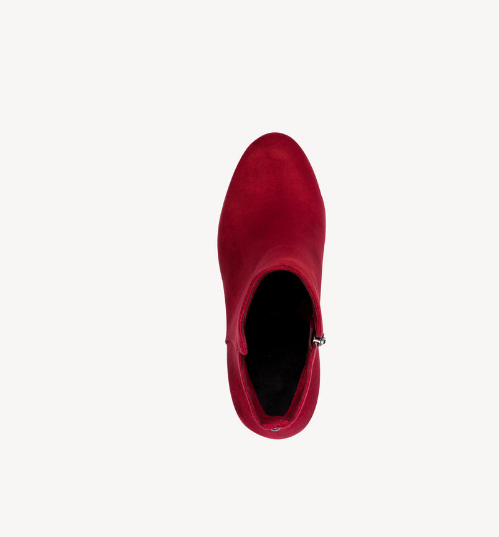Tamaris Ladies Block Hell Boots In Red