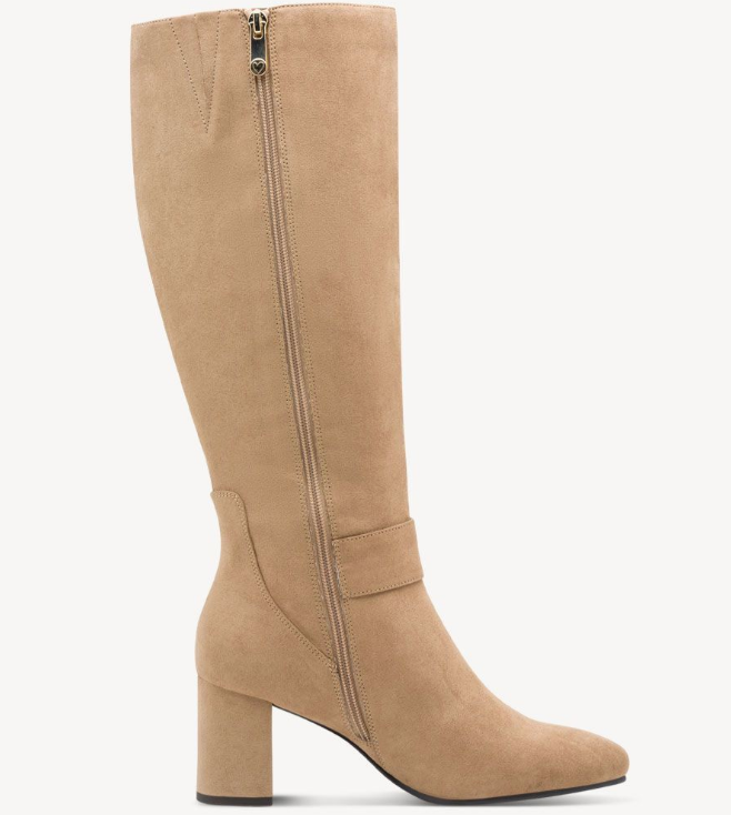 Marco Tozzi Ladies Knee High Block Heel Boot 25528-45 Beige