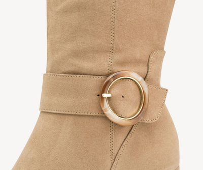 Marco Tozzi Ladies Knee High Block Heel Boot 25528-45 Beige