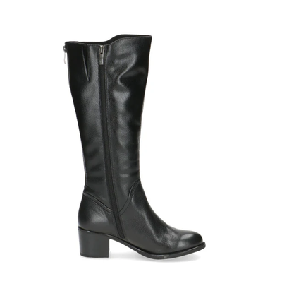 Caprice Ladies Knee High Boots 25550-43 in Black Nappa